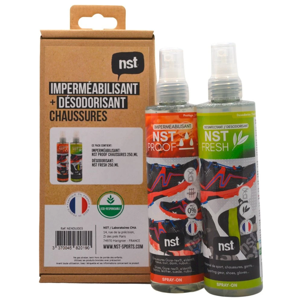 Shoe Waterproofing Nst Sports Pack Duo Chaussure Proof Spray 250mL + Fresh 250mL