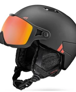 Helmet W/ Visor Julbo Globe Reactiv Noir Rouge