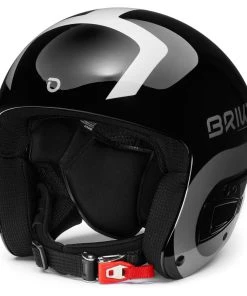Helmet Briko Vulcano Fis 6.8 Junior Shiny Black Silver