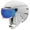 Helmet W/ Visor Atomic Savor Visor Stereo White Heather Blue Stereo