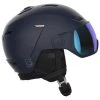 Helmet W/ Visor Salomon Icon Lt Visor Wisteria Navy Multilayer Mid Blue