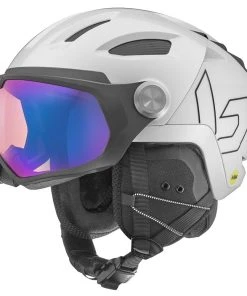 Helmet W/ Visor Bolle V-Ryft Mips White Pearl Shiny