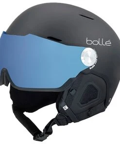 Helmet W/ Visor Bolle Edge Visor Black Matte Photochromic Blue Mirror
