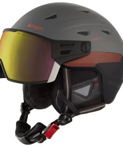 Helmet W/ Visor Cairn Shuffle S-visor Evolight Black Graphite Fire