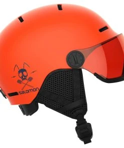Helmet W/ Visor Salomon Grom Visor Flame Orange