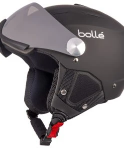 Helmet W/ Visor Bolle Backline Visor Soft Black & Silver With Silver Gun Visor + Lemon Visor