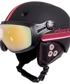 Helmet W/ Visor Diezz Glide Ventury Black Prune Activlux ML Gold Cat 1-3